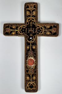 1783 Jesuit reliquary with relics of the True Cross of Jesus Christ